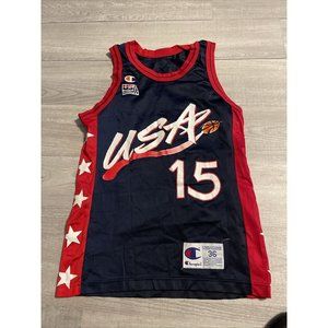 Vtg Hakeem Olajuwon Team USA Dream Team Champion Olympic Jersey Sz 36